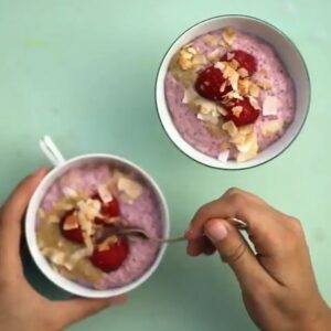 Coconut Milk Yogurt Alternative Fruit Bowl for a Healthy Snack
